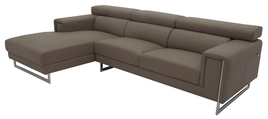 01413 L Chaise Sofa In Full Leather