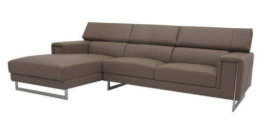01413 L Chaise Sofa In Full Leather