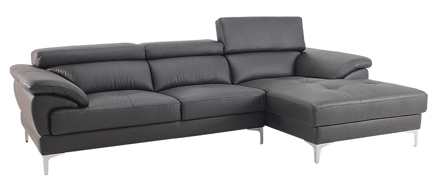 01537 L Chaise Sofa In Full Leather