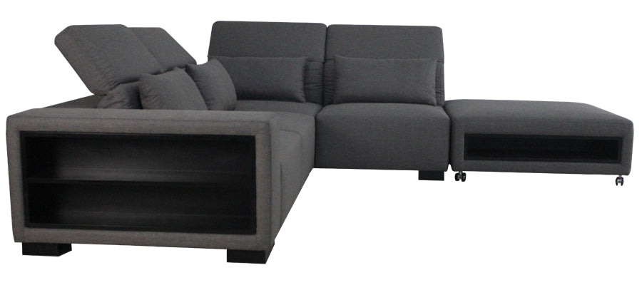 01717 Corner Chaise Sofa In Fabric