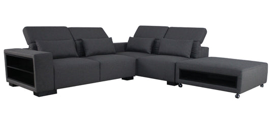01717 Corner Chaise Sofa In Fabric