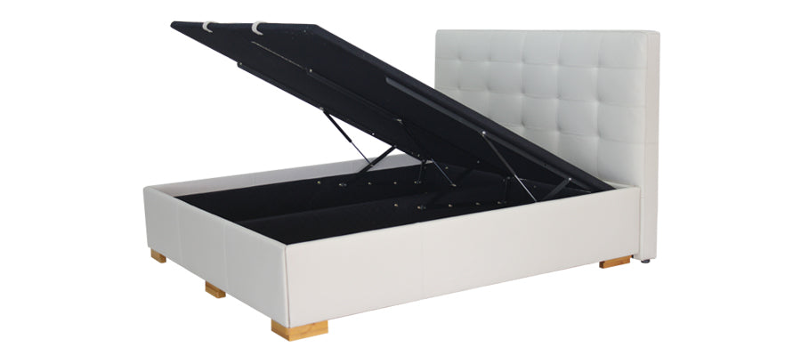 21833 Bed Frame In Leather and Synthetic Leather King Size