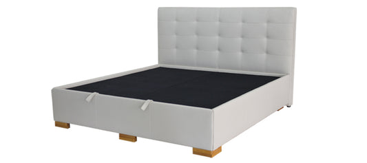 21833 Bed Frame In Leather and Synthetic Leather King Size