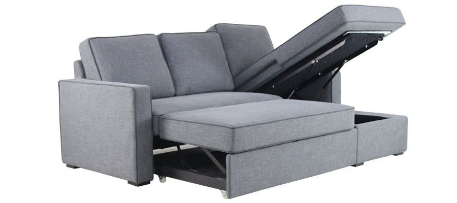 01641 L Chaise Sofa Bed Sofa In Fabric