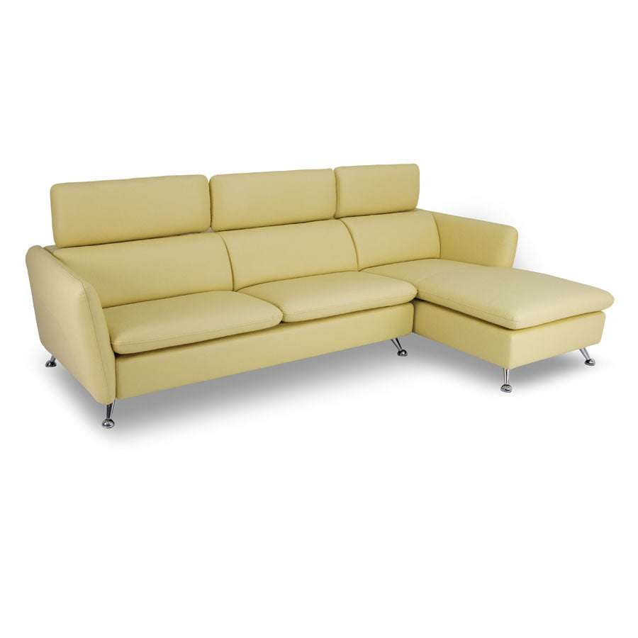 01113 L Chaise Sofa In Full Leather